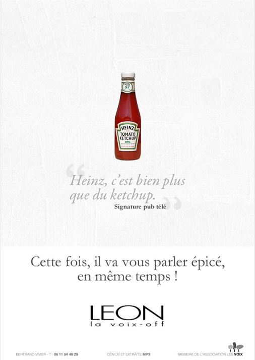 Voix off puis voix in : la campagne Heinz pour son ketchup inimitable